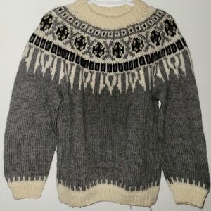 Vintage CJ Viking Wool Sweater Denmark Women's Size Medium SEE PICS READ